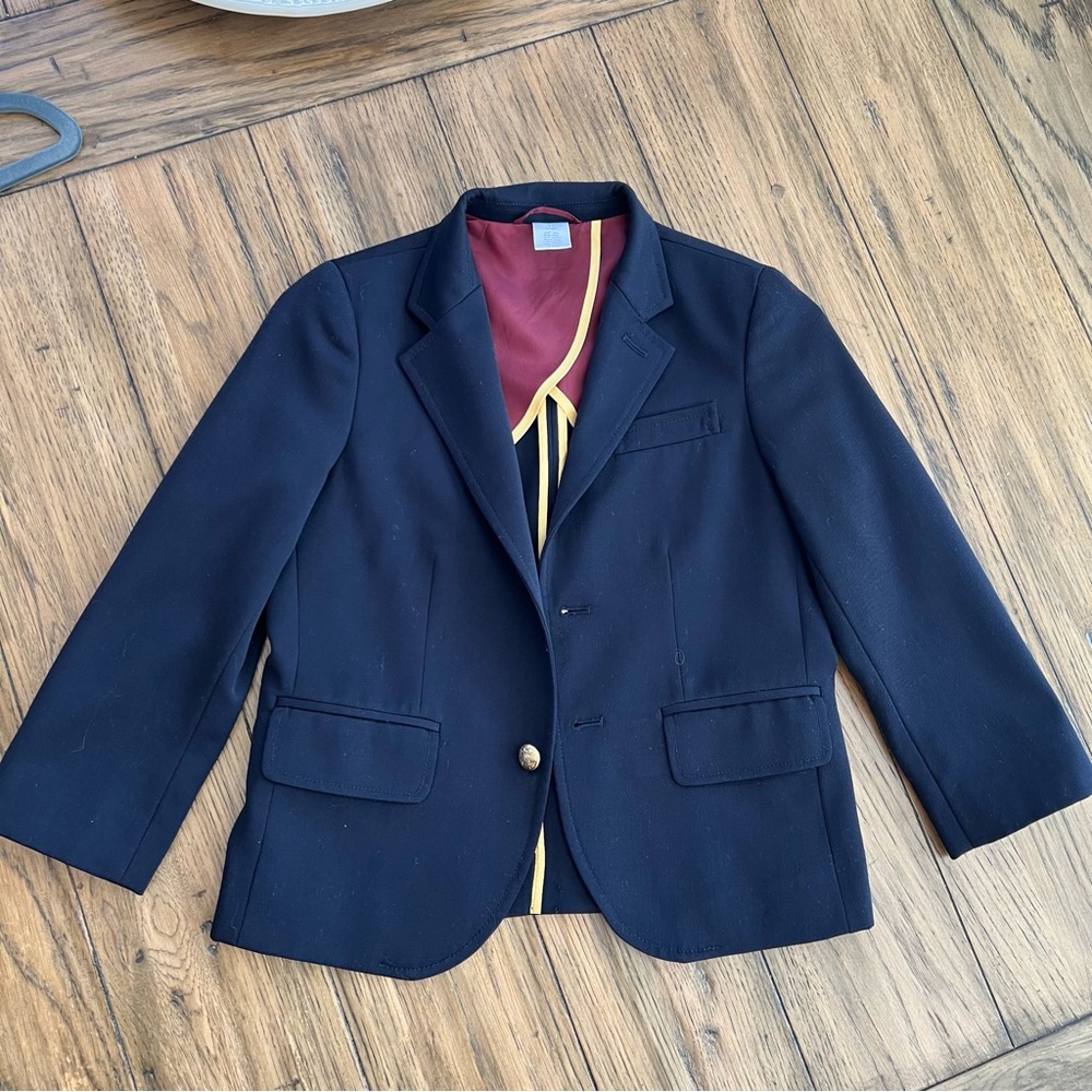Crewcuts Navy Wool Blazer